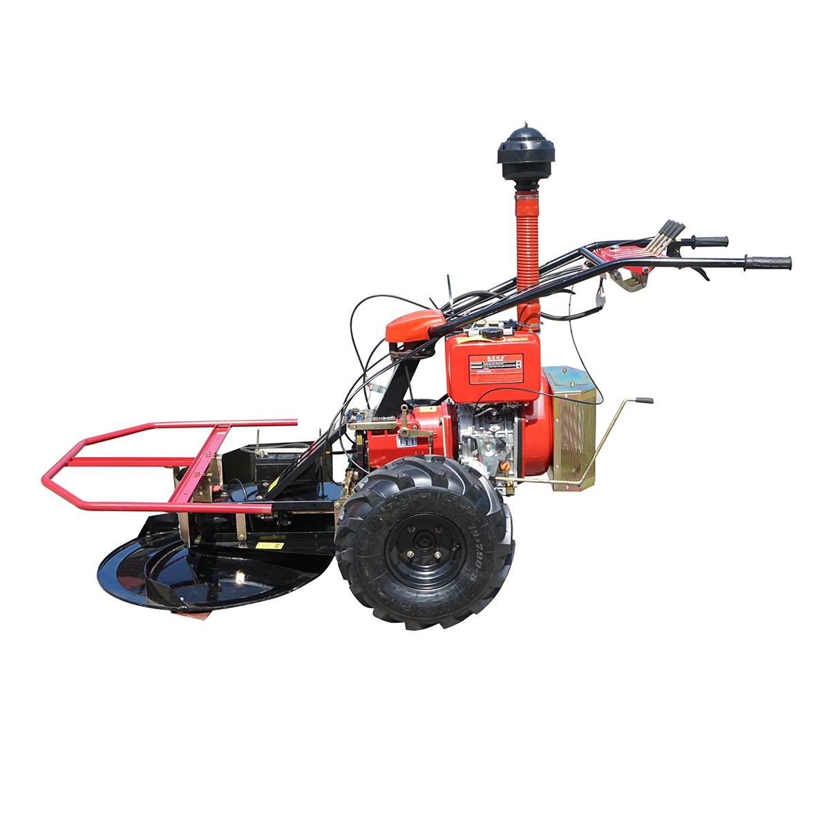 Motocositoare rotativa 950mm cu motor diesel si pornire electrica 1850x880x860mm